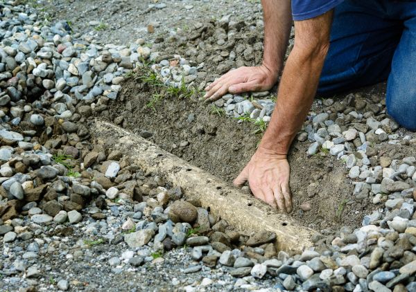 French Ditch Installation in Asheville