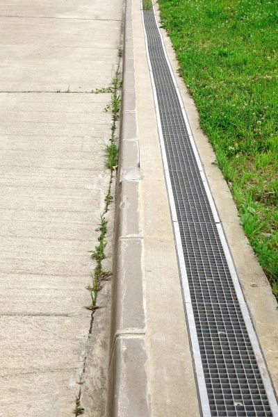 Concrete Drain Installation in Asheville